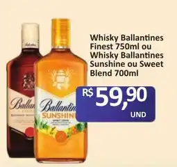 Paulistão Supermercados Whisky Ballantines Finest ou Whisky Ballantines Sunshine ou Sweet Blend oferta