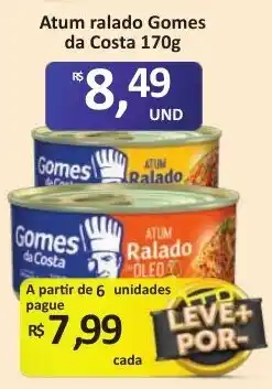 Paulistão Supermercados Atum ralado Gomes da Costa oferta