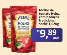 Paulistão Supermercados Molho de tomate heinz com pedaços tradicional oferta