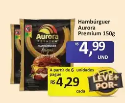 Paulistão Supermercados Hambúrguer aurora premium oferta