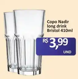 Paulistão Supermercados Copo Nadir long drink Bristol oferta