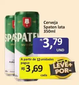 Paulistão Supermercados Cerveja Spaten lata oferta