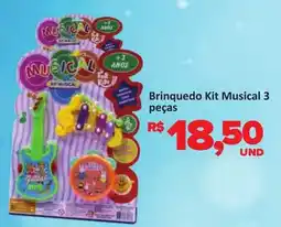 Paulistão Supermercados Brinquedo Kit Musical 3 peças oferta