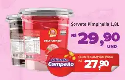 Paulistão Supermercados Sorvete Pimpinella oferta