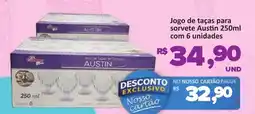 Paulistão Supermercados Jogo de taças para sorvete austin oferta