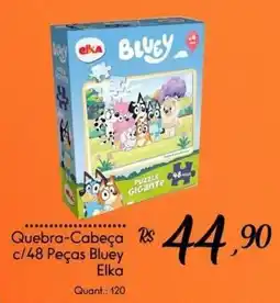 Giassi Supermercados Quebra-Cabeça c/48 Peças Bluey Elka oferta