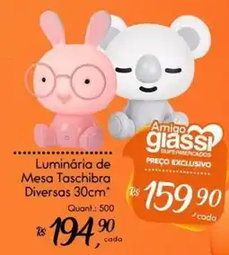 Giassi Supermercados Luminária de Mesa Taschibra Diversas oferta