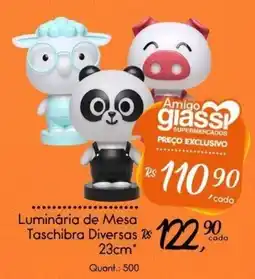 Giassi Supermercados Luminária de Mesa Taschibra Diversas oferta