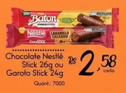 Giassi Supermercados Chocolate Nestlé Stick ou Garoto Stick oferta