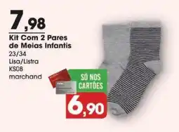 Zaffari Kit Com 2 Pares de Meias Infantis oferta