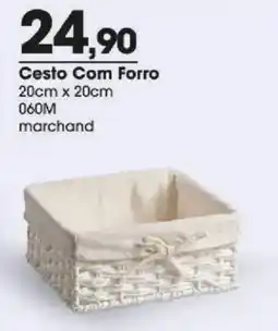 Zaffari Cesto com forro oferta