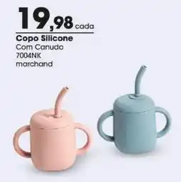 Zaffari Copo Silicone Com Canudo oferta