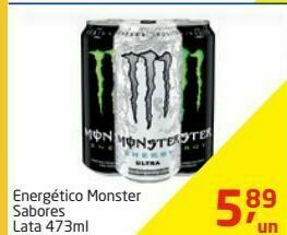 Tenda Atacado Energético monster sabores lata 473ml oferta
