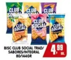 Higa's Supermercado Bisc club social trad/ sabores/integral oferta