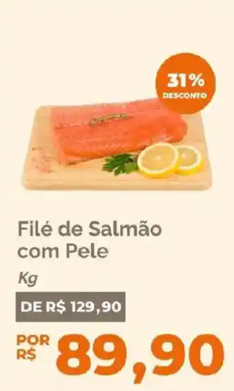 Oba Hortifruti Filé de Salmão com Pele oferta
