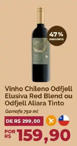 Oba Hortifruti Vinho Chileno Odfjell Elusiva Red Blend ou Odfjell Aliara Tinto oferta