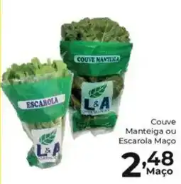 Comercial Esperança Couve Manteiga ou Escarola Maço oferta