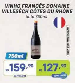 Prezunic vinho francês domaine villesèch côtes du rhône tinto oferta