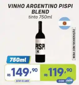 Prezunic vinho argentino pispi blend tinto oferta