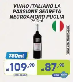 Prezunic vinho italiano la passione segreta negroamoro puglia oferta