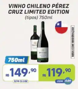 Prezunic vinho chileno pérez cruz limited edition oferta