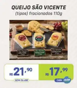 Prezunic Queijo são vicente (tipos) fracionados oferta