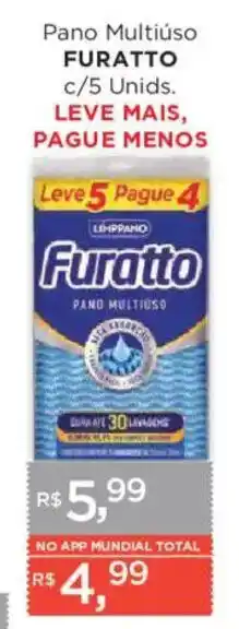 Supermercados Mundial Pano multiuso furatto oferta