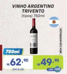 Prezunic vinho argentino trivento oferta