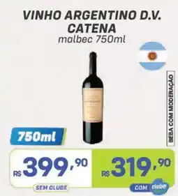 Prezunic vinho argentino d.v. catena malbec oferta