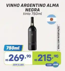 Prezunic vinho argentino alma negra tinto oferta