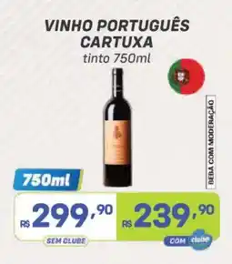 Prezunic vinho português cartuxa tinto oferta