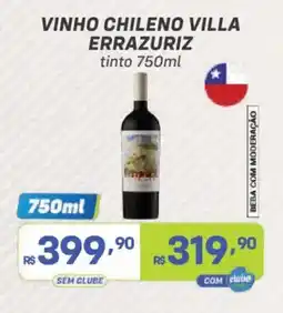 Prezunic vinho chileno villa errazuriz tinto oferta