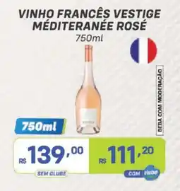 Prezunic vinho francês vestige méditerranée rosé oferta