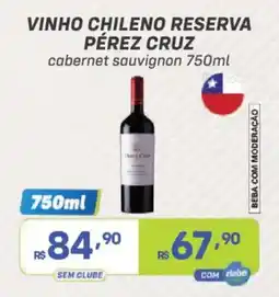 Prezunic vinho chileno reserva pérez cruz cabernet sauvignon oferta