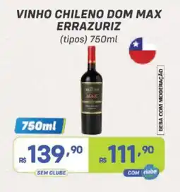 Prezunic Vinho chileno dom max errazuriz oferta