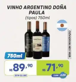 Prezunic vinho argentino doña paula oferta