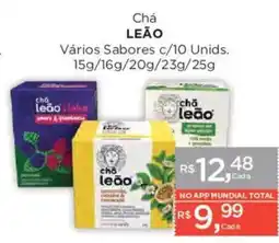 Supermercados Mundial Chá leão oferta