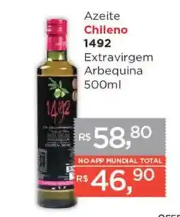 Supermercados Mundial Azeite chileno 1492 oferta