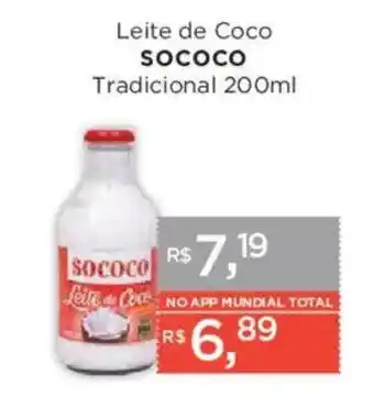 Supermercados Mundial Leite de Coco Sococo Tradicional oferta
