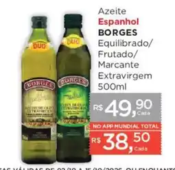 Supermercados Mundial Azeite Espanhol Borges oferta