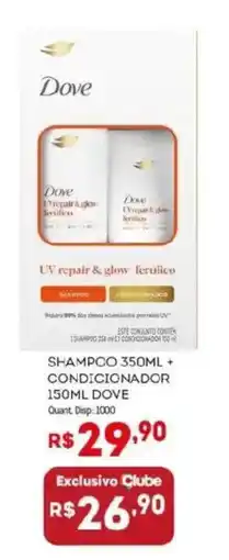 Bistek Supermercados Shampoo + condicionador dove oferta