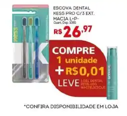 Bistek Supermercados escova dental kess pro c/3 ext. macia l+p- oferta