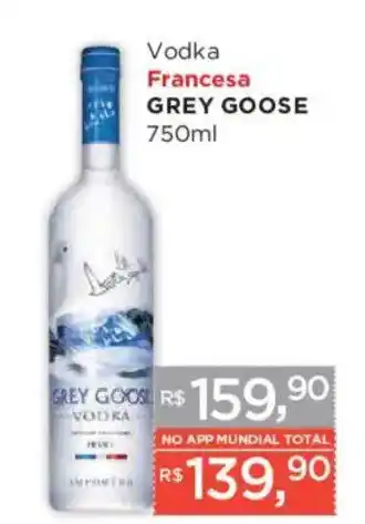 Supermercados Mundial Vodka Francesa Grey Goose oferta
