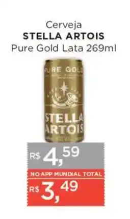 Supermercados Mundial Cerveja stella artois pure gold lata oferta