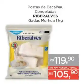 Supermercados Mundial Postas de bacalhau congeladas riberalves oferta