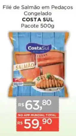 Supermercados Mundial Filé de salmão em pedaços oferta