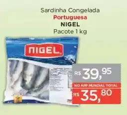 Supermercados Mundial Sardinha congelada portuguesa oferta