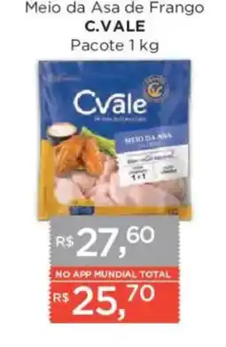 Supermercados Mundial Meio da Asa de Frango oferta