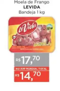 Supermercados Mundial Moela de Frango Levida oferta