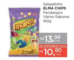 Supermercados Mundial Salgadinho elma chips fandangos vários sabores oferta